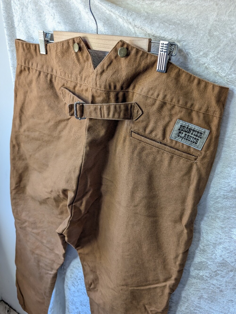 Frontier Classics CM834 Gunfighter Trouser Cotton 42 Old West Cinch Suspender
